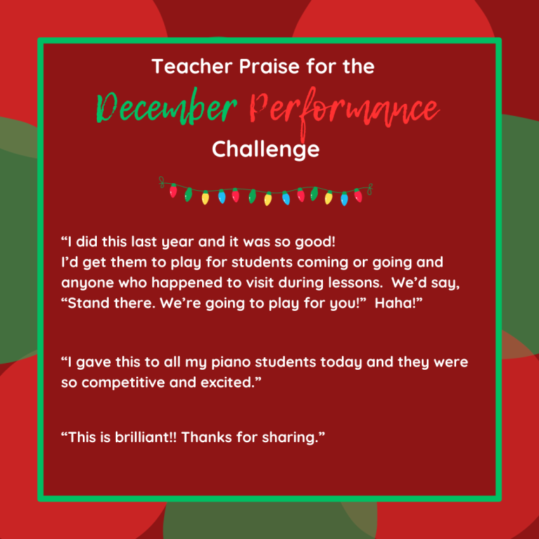 Praise for the December Performance Challenge (2)